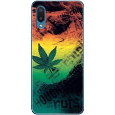 Чохол для Samsung Galaxy A02 (A022) MixCase трава листя дим