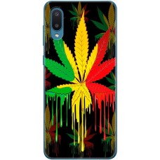 Чохол для Samsung Galaxy A02 (A022) MixCase трава листя у квітах