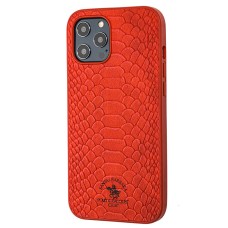 Чохол для iPhone 12 Pro Max Polo Knight (Leather) червоний