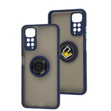 Чохол для Xiaomi Redmi Note 11 / 11s LikGus Edging Ring синій