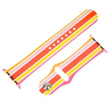 Ремінець Sport Band для Apple Watch 42mm / 44mm pink yellow lines