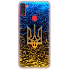 Чохол для Samsung Galaxy A11 / M11 MixCase патріотичні Тризум серед куль
