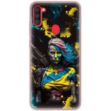 Чохол для Samsung Galaxy A11 / M11 MixCase патріотичні Нездоланна Українка