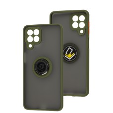 Чохол для Samsung Galaxy M53 (M536) LikGus Edging Ring хакі