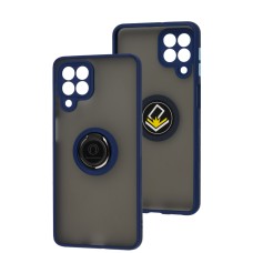 Чохол для Samsung Galaxy M53 (M536) LikGus Edging Ring синій