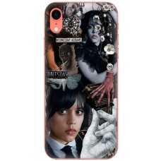 Чохол для iPhone Xr Mixcase Венздей колаж друкарська машинка