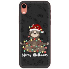 Чохол для iPhone Xr MixCase Новий рік Merry Slothmas
