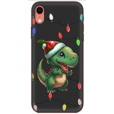 Чохол для iPhone Xr MixCase Новий рік новорічний динозаврик