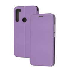 Чохол книжка Premium для Xiaomi Redmi Note 8 світло-бузковий