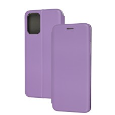 Чохол книжка Premium для Xiaomi Redmi Note 10 / 10s світло-бузковий