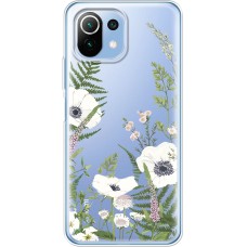 Чохол для Xiaomi Mi 11 Lite Mixcase квіти білі квіти лісові трави