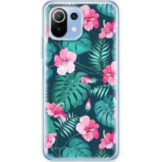 Чохол для Xiaomi Mi 11 Lite MixCase квіти тропічні
