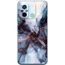 Чохол для Xiaomi Redmi 12C MixCase мармур темно-бірюзовий