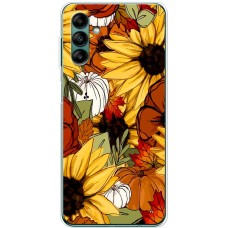 Чохол для Samsung Galaxy A04S (A047) MixCase осінь гарбузи і соняшники