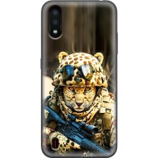 Чохол для Samsung Galaxy A01 (A015) MixCase техніка леопард у формі