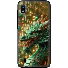 Чохол для Samsung Galaxy A10 (A105) MixCase Новий рік green Dragon