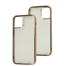 Чохол для iPhone 12 mini J-case TPU Creative прозорий/золотистий