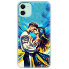 Чохол для iPhone 11 MixCase патріотичні закохана пара