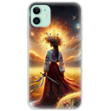 Чохол для iPhone 12 MixCase патріотичні жінка у вишиванці
