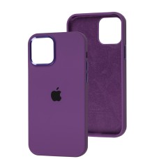 Чохол для iPhone 12 / 12 Pro New silicone Metal Buttons grape