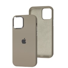 Чохол для iPhone 12 / 12 Pro New silicone Metal Buttons pebble