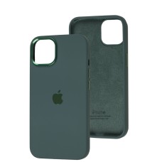 Чохол для iPhone 12 / 12 Pro New silicone Metal Buttons pine green