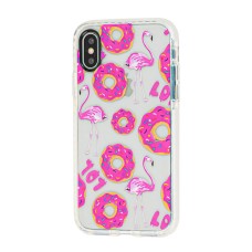 Чохол Tech 21 для iPhone X / Xs пончики та фламінго