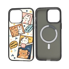 Чохол для iPhone 13 Pro Max MixCase MagSafe мультяшні Happy everyday