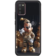 Чохол для Samsung Galaxy A02s (A025) MixCase Новий рік Міккі Маус