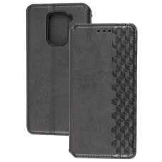 Чохол книжка для Xiaomi Redmi Note 9 Getman Cubic чорний