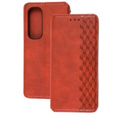 Чохол книжка для Xiaomi Mi Note 10 Lite Getman Cubic червоний