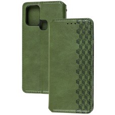 Чохол книжка для Samsung Galaxy M31 (M315) Getman Cubic зелений