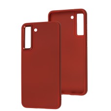 Чохол для Samsung Galaxy S21 FE (G990) Bonbon Metal style red