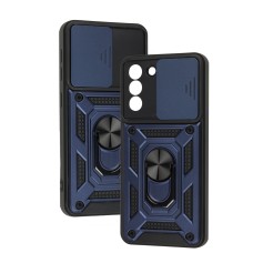 Чохол для Samsung Galaxy S21 (G991) Serge Ring Armor ударостійкий синій