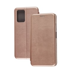 Чохол книжка Premium для Xiaomi Redmi 10 рожево-золотистий