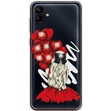 Чохол для Samsung Galaxy A04 (A045) стрази дизайн 18