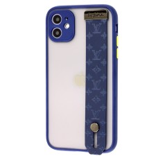 Чохол для iPhone 11 WristBand LV синій