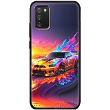 Чохол для Samsung Galaxy A02s (A025) MixCase машини неон mix