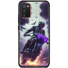 Чохол для Samsung Galaxy A02s (A025) MixCase машини неон мото