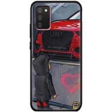 Чохол для Samsung Galaxy A02s (A025) MixCase машини неон Audi 