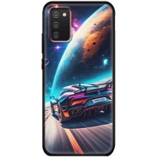 Чохол для Samsung Galaxy A02s (A025) MixCase машини неон на місяці