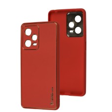 Чохол для Xiaomi Redmi Note 12 Pro 5G Leather Xshield red