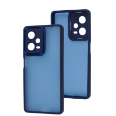 Чохол для Xiaomi Redmi Note 12 Pro 5G Luxury Metal Lens синій