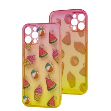 Чохол для iPhone 12 Pro Wave Sweet red/ yellow / watermelon