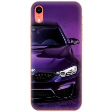 Чохол для iPhone Xr MixCase авто бмв фіолетовий