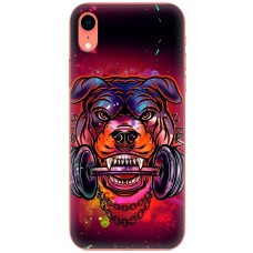 Чохол для iPhone Xr MixCase звірі пес з гантелей