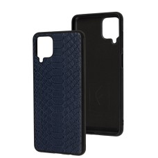 Чохол для Samsung Galaxy A12 / M12 Fibra Python blue