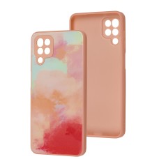 Чохол для Samsung Galaxy A12 / M12 Marble Clouds pink sand