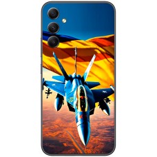 Чохол для Samsung Galaxy A05S (A057) MixCase патріотичні бойовий літак