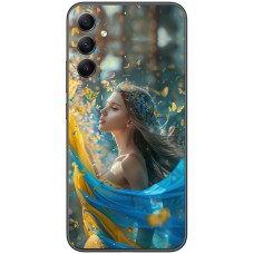 Чохол для Samsung Galaxy A05S (A057) MixCase патріотичні дівчина і метелики